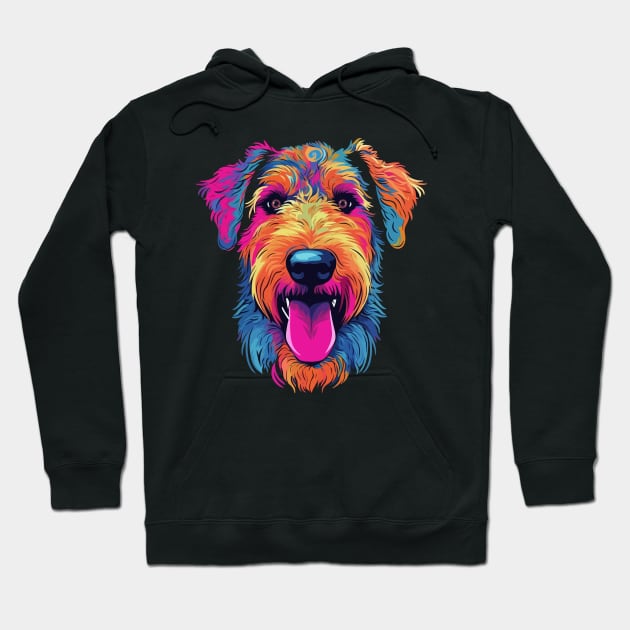 Airedale Terrier Smiling Hoodie by JH Mart